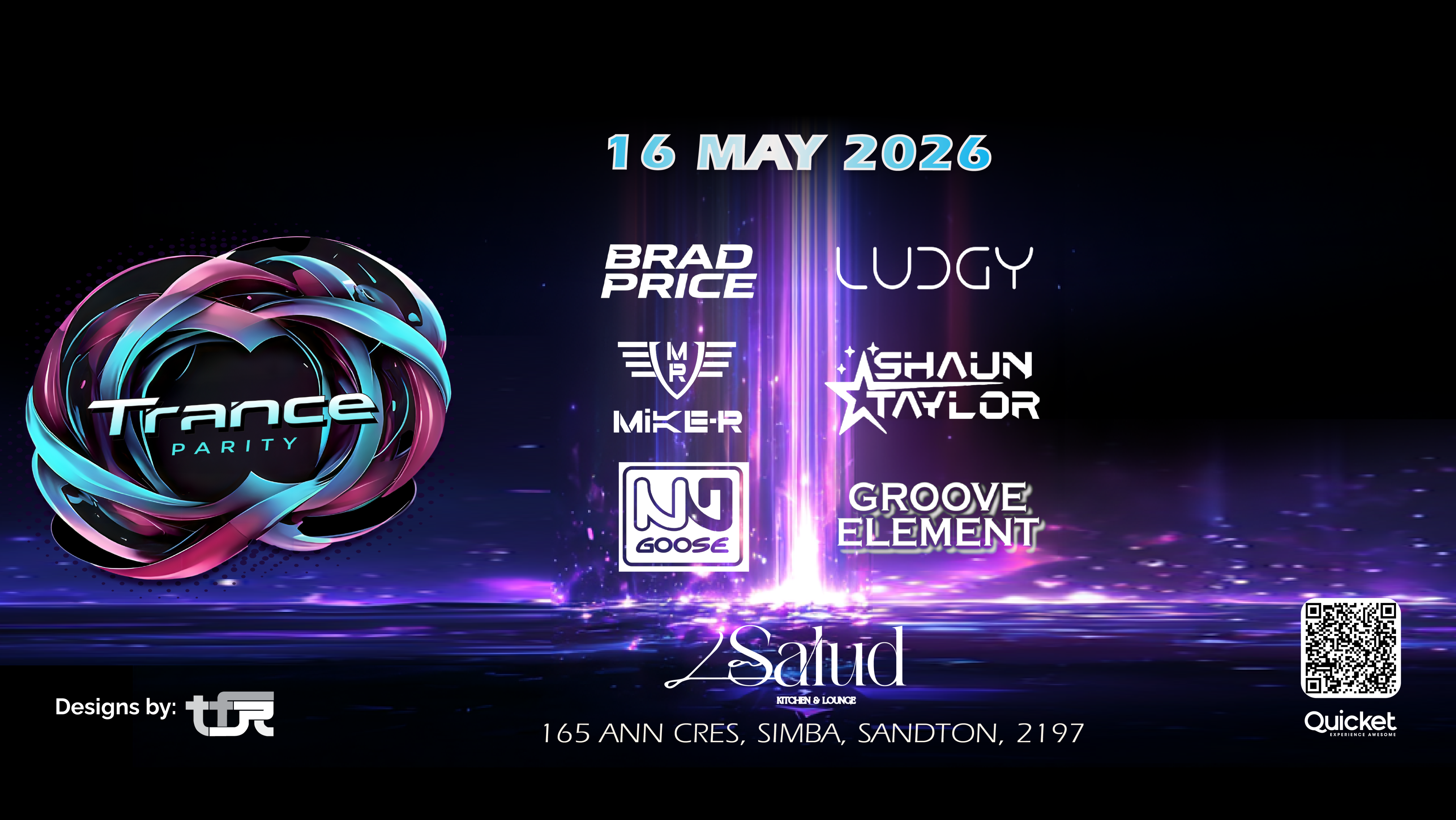 Trance Parity — 16 May 2026 at Bohemia On Main, Bryanston